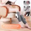 Leg Massagers 3 Modes Smart Leg Massage Vibration Heating Leg Air Compression Massager Wireless Electric Foot Air Pressure Massage Foot Care 230609