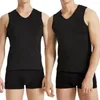 Débardeurs pour hommes élégant gilet de sport coupe 3D lisse couture Fine coupe ajustée sans couture pull haut hommes évacuation de l'humidité