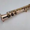 Soprano saksafon yss-875ex b Düz fosfor bronz bakır kaplama müzik aletleri profesyonel kasa ağızlık golves