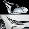 車の交換用フロントヘッドライトカバーヘッドランプランプシェードガラスシェルトヨタカローラ2019-2021の透明なライトキャップ
