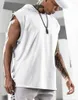 Men's Hoodies Men's Loose Hooded Sweater Sleeveless Sports Fitness Pullover