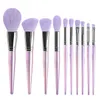 Makeup Tools Profession Brushes SetMoonlight Purple 10 PCS Cosmestic BrushesFoundation Powder Blush Fiber Beauty PensMake Up Tool 230612