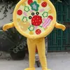 Performans Lezzetli Pizza Maskot Kostümleri Karikatür Yetişkin Hayvan Teması için Fantezi Takım Maskote Karnaval Kostüm Cadılar Bayramı Süslü Elbise