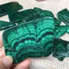 Esemplare di minerale di cristallo di fetta di malachite naturale lastra di quarzo lucido roccia regalo di decorazione della casa energia 230609