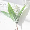 Fleurs séchées cloche en plastique artificielle Scrapbook décorations de noël couronne maison mariage Bouquet fausses plantes feuille