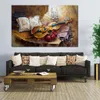 Astratto Still Life Canvas Art Melograni Dipinto fatto a mano Cafe Bar Arredamento moderno