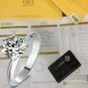 Solitaire Ring Luxury 925 Sterling Silver Real Rings 도매 230609