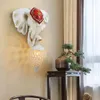 Applique murale SOFITY moderne éléphant lampes LED intérieur créatif européen résine applique lumière pour la maison salon Hall décor