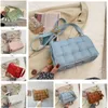 Designer Cassette B Mini Woven Crossbody Bag V Fashion Womens Woven Bag Tofu Block Small Square Bag