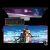 Rest Sword Art Online RGB XXL Mause Pad 90x30CM anime anime non slip mousepad tastiera per banchi di gamer tastiera computer pad mouse pad mat di gioco deskmat