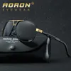 AORON Sunglasses Polarized Mens Sun glasses Aluminum Frame UV400 Luxury Design Male Sunglasses Anti-Reflective L230523