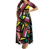 Robes décontractées 2023 Art mode femmes robe africaine personnalisée grande jupe Train pommeau été fête soirée dame Surprise cadeau