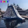 Crazy inflatable floating water slide with Climbing Tower Inflatable Floating Water Toys swimming pool slide For lake or Park