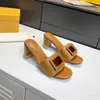 2023FDfd Women's Latest Summer Rubber Sandals Designer Sandals Sandal Beach Slippers Fashion Font Indoor Shoes With Box