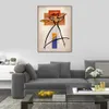 Pittura astratta colorata su tela Spirit Dance Art Unica opera d'arte artigianale Home Decor