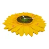 Wall Clocks Indoor Outdoor Clock Silent Non Ticking Waterproof Decorative 12 Inch Sunflower For Bathroom