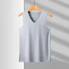 Débardeurs pour hommes élégant gilet de sport coupe 3D lisse couture Fine coupe ajustée sans couture pull haut hommes évacuation de l'humidité