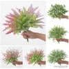 Dried Flowers piece of a variety water plants eucalyptus plastic artificial green grass flower wedding DIY home dec