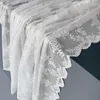 Tenda Tende trasparenti bianche per soggiorno Principessa coreana Voile Tulle floreale Porta Finestra della cucina Mantovana