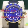 Topselling Men's Sport Wrist Watches 116618 Ceramic Blue Dial 18K Yellow Gold 40mm Asia 2813 Movement Automatic Mens Watches