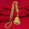 Pendant Necklaces Chinese Mens 18K Gold Plated Necklace Pendant 24 J0612