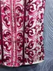 Vestido de Alça Primavera e Outono 2023 Estilista Feminino Moda Azul e Branco Cerâmica Estampado Decote Redondo Manga Curta Elegante Bowknot Contraste Color Patch Dress