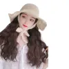 Fisherman Hat Wig Women 's Summer Curly Curly Shading Fashion은 자연스럽게 현실적이고 제거 가능하며 많은 스타일 선택, 지원 사용자 정의 지원