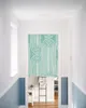 Kurtyna geometryczna tekstura powtórz wzór japońskiego drzwi drukowane drzwi kuchenne dekoracyjne zasłony