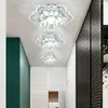 Lustres Moderne 9W LED Lustre En Cristal Pendentif Fleur Forme Lampe Couloir Décor Lumière