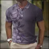 Męskie polo Summer Casual Polo Shirt Męskie top z krótkim rękawem Kolor Mash Mash