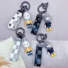 Porte-clés de voiture Bob-x blanc, poupée tridimensionnelle mignonne et personnalisée, clé de Couple, jouet tendance, cadeau XZAI