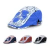 Basker British Fashion Graffiti Stickers Herrens kvinnors främre hattar Spring och Summer Cotton Casual Outdoor Retro Beret G220612