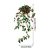 Decoratieve Bloemen Kunstmatige Guirlande 3.28 FT Bloemen Decor Bruiloft Decoratie Zijden Bloem Rotan Voor Thuis Opknoping Party