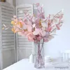 Dried Flowers Pink Eucalyptus Leaf Artificial Plants Wall Money Fake Arrangement Accessories Christmas Home Wedding Decoration