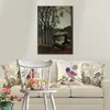 Jungle Animals Canvas Wall Art Hand Painted View of Saint Cloud Henri Rousseau Painting for Sale High Quality