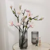 Suszone kwiaty Symulacja Magnolia Flower Decor Decoration Układ salonu Wysoka gałąźna podłoga sztuczna jakość fałszywy fałszywy