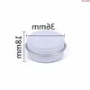 10g Vit Ny mini Tin Tea Candy Metal Storage Box Tomt Beauty Face Aloe Vera Gel Cream Aluminium Cosmetic Containers 50st/LotGoods Gqadx