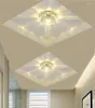 Plafonniers couloir miroir lampe allée véranda éclairage vers le bas cristal moderne encastré LED pour salon
