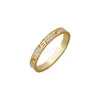 Band Love Screw Ring Designer Jewelry for Women Paved Diamonds Gold Rings Titanium Steel Alloy Goldplated 2023 Fashion Accessories Never