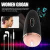 Bluetooth Male Masturbator Cup Adult Sex Toy for Men Oral Flowjob Pussy Sex Machinesアプリリモートコントロール吸引マスターベーションカップL230518