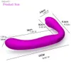 Khalesex Bretelles Strapon Gode Vibromasseur pour Femmes 30 Vitesses Silicone G Spot Clitoris Double Vibrant Adult Sex Toys pour Femme L230518