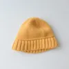Berets Kids Knitted Cap Solid Color Casual Beanies Hat For Boy Girl 6 Months Baby Korean Version Caps Children Woolen Hats 1-3 Year