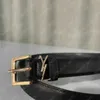 Senhoras Saint Laurents YSL Senhoras Cinto Luxurys Designers Cintos Para Mulheres Homens Moda Carta De Couro Fivela Cinto Cinturão Mulheres Cintura Alta Qualidade Cintura Ce