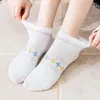 Women Socks Spring Thin White Women's Cotton Shallow Mesh Lace Small Flowers Cute Japanese Boat