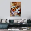 Modern Abstract Canvas Art Song of David Handmade Oil Målning Modern väggdekor