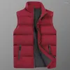 Gilets pour hommes automne et hiver gilet de couleur Pure pour hommes mode Simple hommes décontracté hauts chauds taille 5XL-M