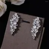 Naszyjnik Zestaw Mody 4-częściowy Super Deluxe Cubic Zirkonia Wedding Party Sukienka Nigeria Dubai Bridal Jewelry