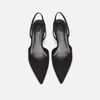 Sandals Women’s 2023 Summer Pointed Toe Solid Coll F High High Cheels Alegant Banquet Dresses حفلة زفاف