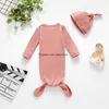 Infant Sleeping Bag Newborn Baby Swaddle Blanket hat 2 pcs Wrap Toddler Cotton Cartoon Sleeping Sacks Toddler Photography Prop