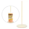 Party Decoration 1Set Wood Donut Display Stand Bagels Holder Donut Dessert Wall Tables Födelsedag Baby Shower Decor Favors